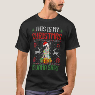Camiseta Este É Meu Boston Terrier Cachorro Natal Pijama  