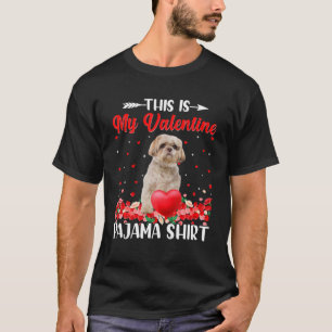 Camiseta Este É Meu Cachorro Shih Tzu Dias de os namorados