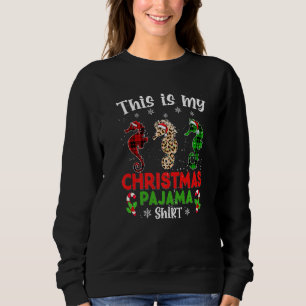 Camiseta Este É Meu Cavalo-Marinho De Pijama De Natal Anima