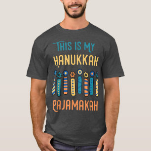 Camiseta Este É Meu Chanucá Pajamakah Menorah Nove Velas