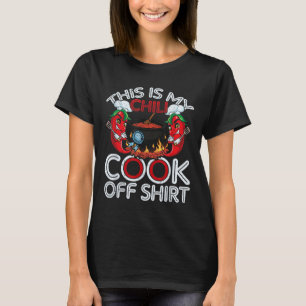 Camiseta Este É Meu Chili Cook Off Shirt Mexicano Comida Ci