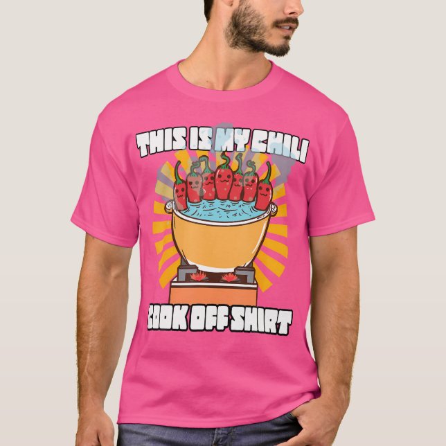 Camiseta Este É Meu Concurso De Cozimento De Chili Pimenta  (Frente)