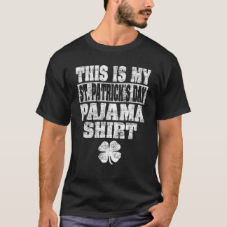 Camiseta Este É Meu Dia de São Patrício Pajama Oferece Rapa