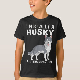 Camiseta Este É Meu Disfarce De Humano Sou Um Cão Husky No