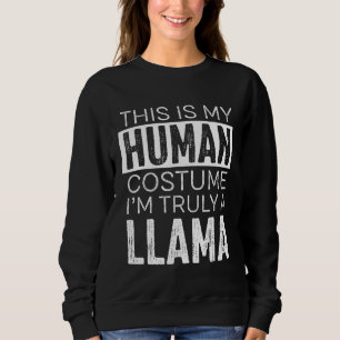 Camiseta Este É Meu Disfarce De Humano Sou Uma Lhama De Hal