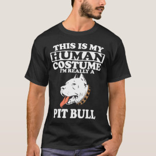 Camiseta Este É Meu Disfarce Humano Na Verdade Sou Um Pitbu