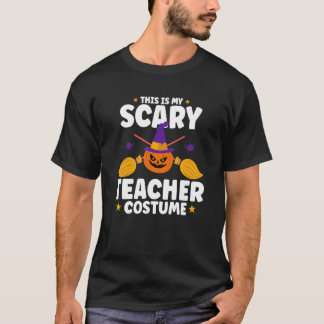 Camiseta Este É Meu Fantástico Traje De Professor Assustado