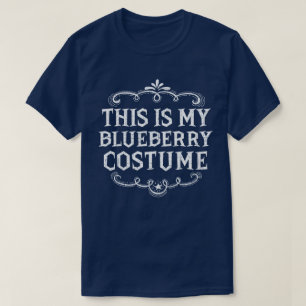 Camiseta Este É Meu Figurino De Blueberry Engraçado Hallowe
