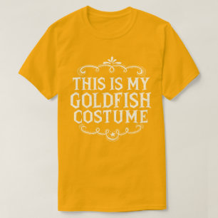 Camiseta Este É Meu Figurino De Peixe Goldfish Engraçado Ha