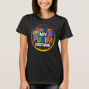 Camiseta Este É Meu Figurino de Purim Adulto Mardi Gras Nov