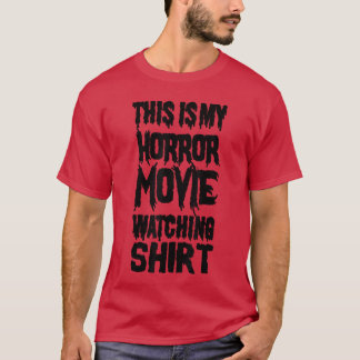 Camiseta Este É Meu Filme De Terror Assistindo Filme De Ter