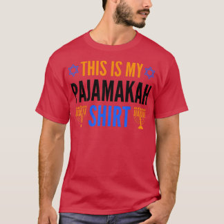 Camiseta Este É Meu Hanukkah Pajamakah Chanukah Pajama Jewi