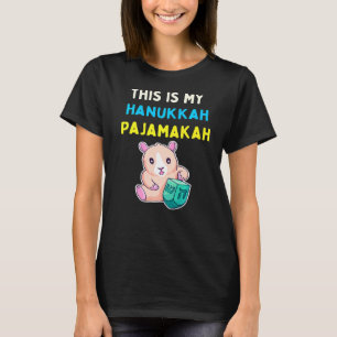 Camiseta Este É Meu Hanukkah Pajamakah Judeu Menorah Chanu
