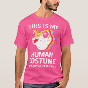 Camiseta Este É Meu Humano, Lagarto Leopardo Engraçado