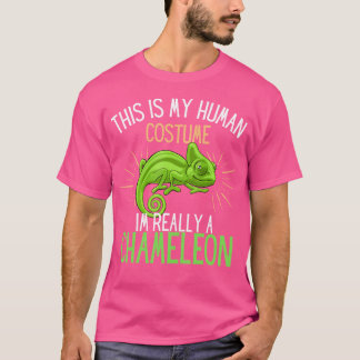Camiseta Este É Meu Im Humano Realmente Um Camaleão