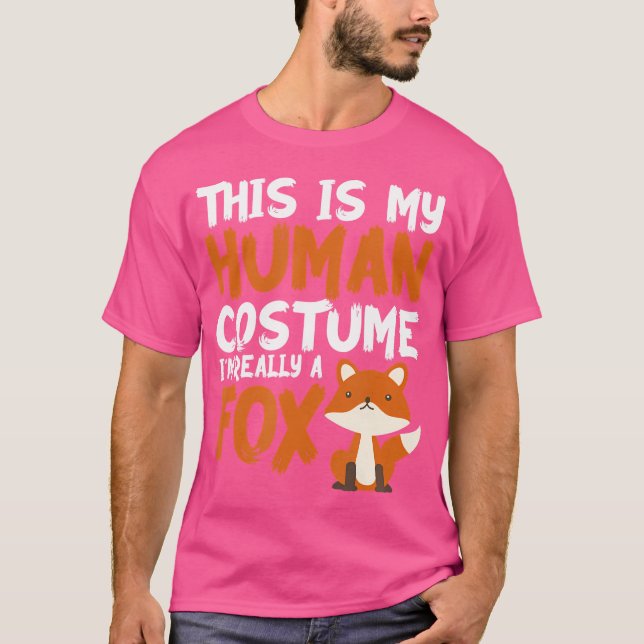 Camiseta Este É Meu Im Humano Realmente Um Fox (Frente)