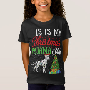 Camiseta Este É Meu Natal Pajama Dalmaciano Cachorro Gi
