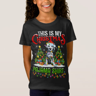 Camiseta Este É Meu Natal Pajama Dalmaciano Christma