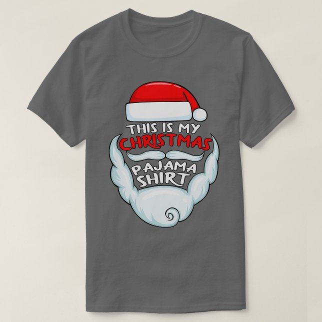 Camiseta Este É Meu Natal Pajama Engraçado (Frente do Design)