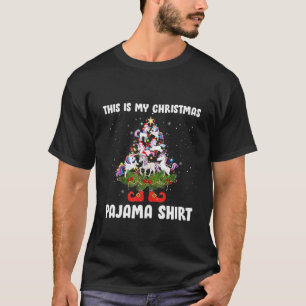 Camiseta Este É Meu Natal Pajama Engraçado Papais noeis Uni