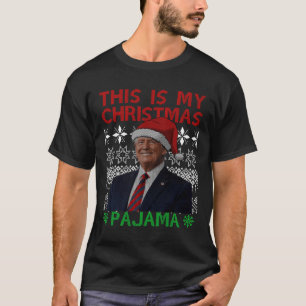 Camiseta Este É Meu Natal Pajama Engraçado Xmas Corresponde