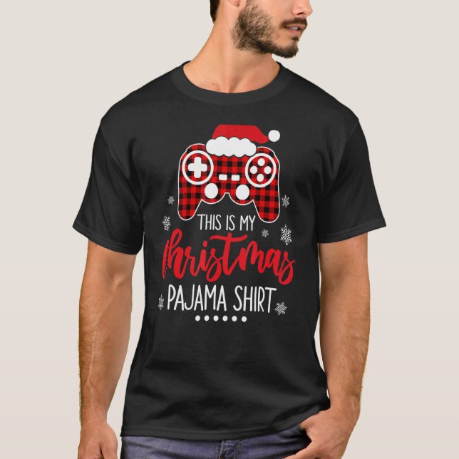 Camiseta Este É Meu Natal Pajama Feliz Natal 6 (Frente)