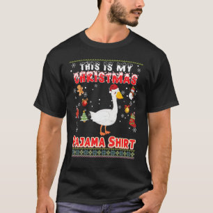 Camiseta Este É Meu Natal Pajama Goose Ugly Sweater Me