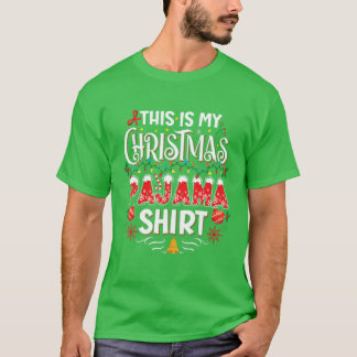 Camiseta Este É Meu Natal Pajama Matando O Xmas Da Família