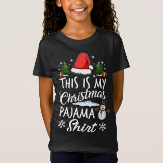Camiseta Este É Meu Natal Pajama Matando O Xmas Da Família