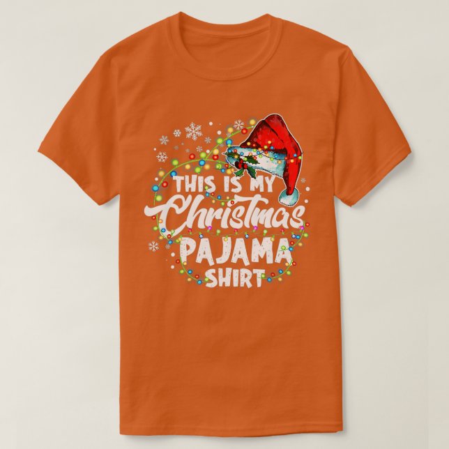 Camiseta Este É Meu Natal Pajama Papais noeis Engraçados Xm (Frente do Design)