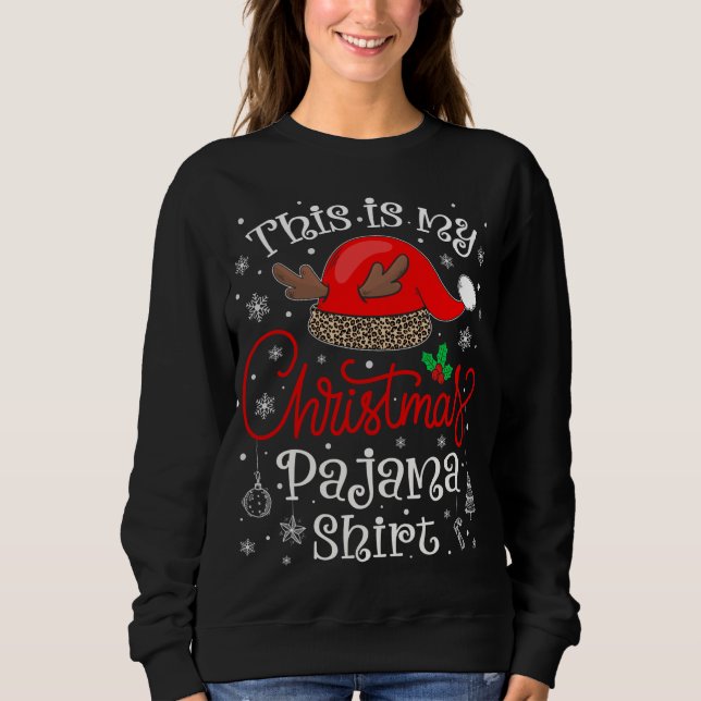 Camiseta Este É Meu Natal Pajama Xmas Matando Família C (Frente)