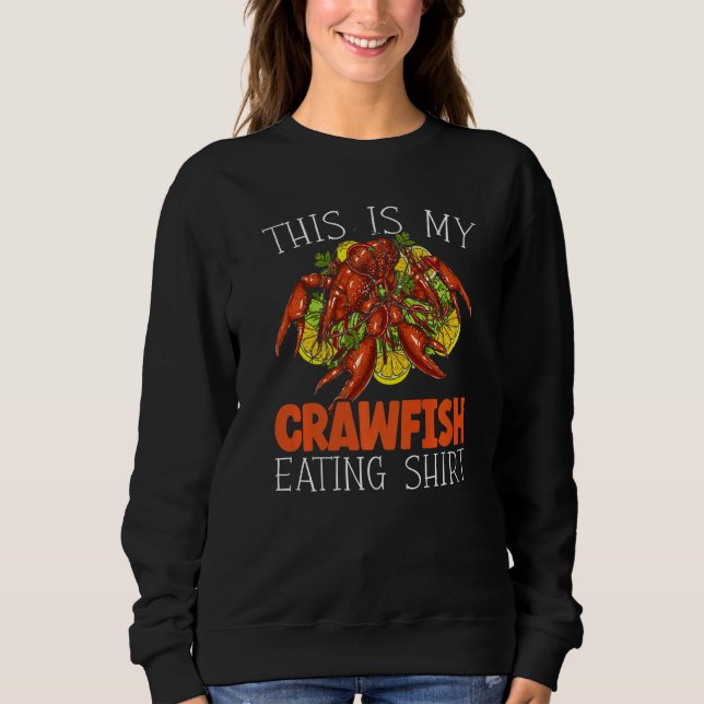 Camiseta Este É Meu Peixe-Aranha Comendo Crayfish Cajun Fes (Frente)