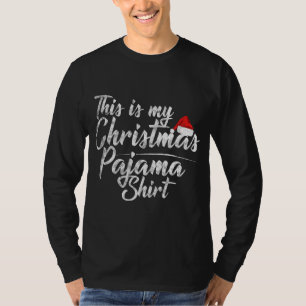 Camiseta Este É Meu Presente Da Família Pajama De Natal