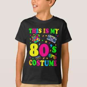 Camiseta Este É Meu Presente de Fantasia dos Anos 80 Oitent