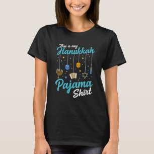 Camiseta Este É Meu Presente Hanukkah Pajama Judeu Chanuka