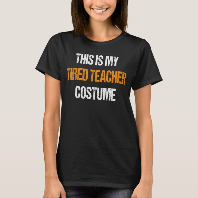 Camiseta Este é meu professor de fantasia de Halloween (Frente)