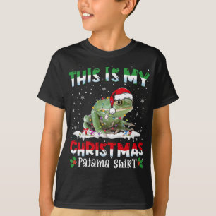 Camiseta Este É Meu Sapo De Natal Pajama