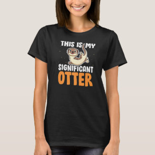 Camiseta Este É Meu Significativo Rio Otter Funny Otter Sa