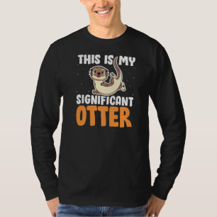 Camiseta Este É Meu Significativo Rio Otter Funny Otter Sa