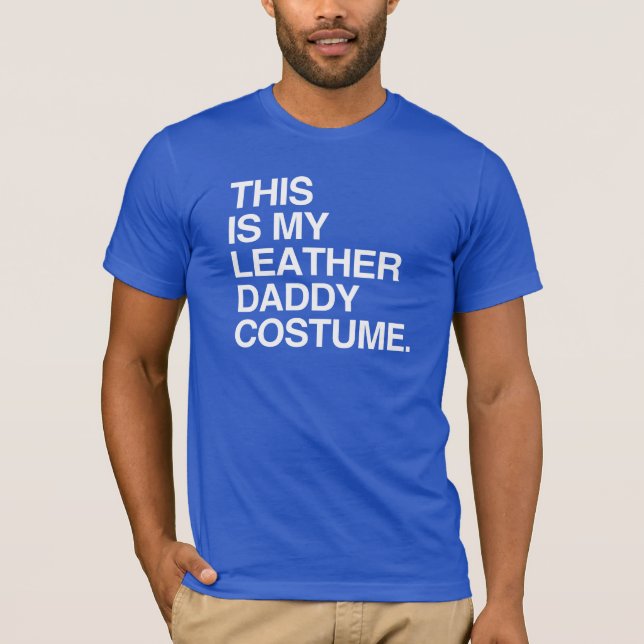 CAMISETA ESTE É MEU TRAJE DE PAPAI DE COURO (Frente)