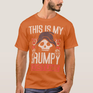 Camiseta Este É Meu Traje Mal-Humorado Roupas De Halloween