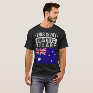 Camiseta Este é meu tshirt australiano da bandeira da