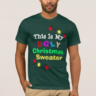 Camiseta Este é meu tshirt cómico da camisola feia do Natal