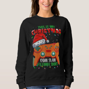 Camiseta Este É Meu Vídeo De Natal Controlador Dim Sum