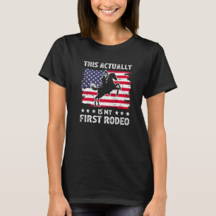 Camiseta Este É Na Verdade O Meu Primeiro Rodeo Retro País