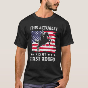 Camiseta Este É Na Verdade O Meu Primeiro Rodeo Retro País