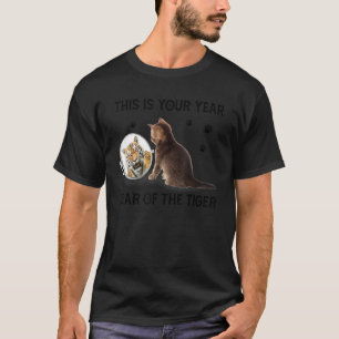 Camiseta Este É O Ano De 2022 Do Gatinho Tigre