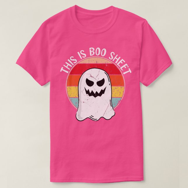 Camiseta Este É O Boo Sheet Feliz Halloween (Frente do Design)