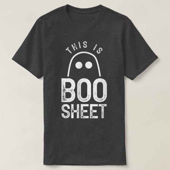 Camiseta Este É O Boo Sheet Ghost Ghosts Halloween Scary (Frente do Design)