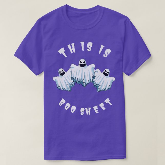 Camiseta Este É O Boo Sheet Ghost Retro Halloween (Frente do Design)